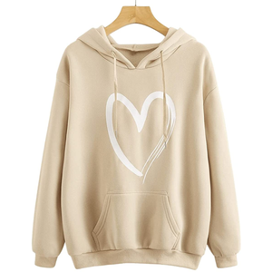 Sweatshirts surdimensionnés brodés personnalisés pour femmes col roulé pulls à capuche hauts coton polaire sweat-shirt col montant en éponge française - Product Image 6