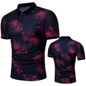 T-shirt polo imprimé pour hommes en gros pas cher prix confortable dernière conception Top orienté vers l'exportation qualité T-Shirt polo pour hommes - Product Image 3
