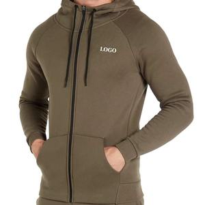 Lo último de 2025, sudaderas con capucha de ropa activa al por mayor, logotipo personalizado, ropa informal para hombres, cremallera completa, básicos, mezcla de algodón, bolsillo de canguro - Product Image 6