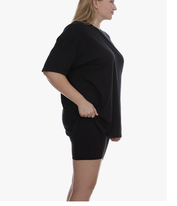 T-shirts en coton pour femmes grande taille à manches courtes et col rond, vente en gros d'usine au Bangladesh, logo personnalisé, nouvelle arrivée, service OEM - Product Image 3