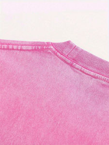 Camisetas ligeras y transpirables de algodón 100% para hombre, camiseta transpirable con patrón sólido de tendencia lavada al ácido - Product Image 4