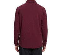 Yüksek kalite Polo gömlekler 100% pamuklu kumaş tam kollu t-shirt erkekler için standı yaka T shirt erkekler uzun kollu t shirt adam