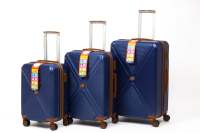 Valise à roulettes ABS turque entièrement en ABS, durable et de haute qualité, avec serrure et poignées en aluminium, fabriquée en Turquie