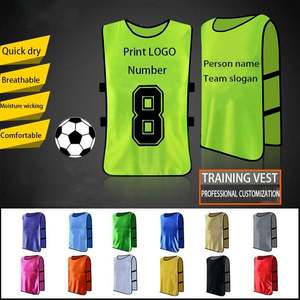 Baberos de entrenamiento de fútbol, chaleco sin mangas con pechera, camiseta de entrenamiento de rugby - Product Image 4
