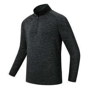 Pull-over à capuche décontracté pour hommes, col à capuche, couleur unie, respirant, coupe régulière, automne, golf - Product Image 2
