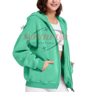 Sweat à capuche surdimensionné à manches longues de différentes couleurs avec fermeture éclair et poches Sweat à capuche design à prix raisonnable - Product Image 6