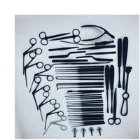 Özel Logo mikro kulak ameliyatı ENT alet seti paket 60 karışık Lot Tympanoplasty aletleri siyah kaplama kolay temizlik