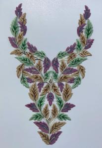 Trendy Embroidered <b>Net</b> <b>Fabric</b> Neck Lace Patches for Indian Ethnic Boutique Garment Work Suits Gowns Kurti Blouse Decoration - Product Image 4