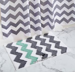 Tapis de bain Boho de luxe Tapis de bain design à séchage rapide Tapis de bain personnalisés en coton fabriqué à la machine pour les salles de bain vente en gros - Product Image 5