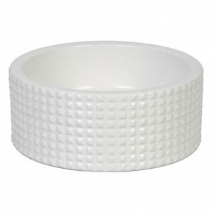 ชามอาหารสัตว์เลี้ยงสแตนเลสชุบทองหรูหรา ดีไซน์ลายนูน สำหรับสุนัขและแมว ราคาโรงงาน - Product Image 4