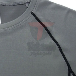 เสื้อยืดฝึกป้องกันผื่นคอกลมสำหรับผู้ชายออกแบบเองได้ฉลากส่วนตัวลายพื้น - Product Image 6