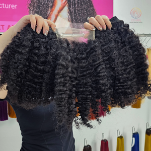 Cheveux bouclés vietnamiens bruts vendeurs de cheveux vierges non traités paquets de cheveux humains bouclés vietnamiens à cuticule alignée - Product Image 2