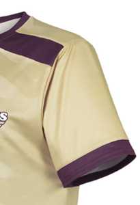 สร้างขึ้นจากผ้าที่อุดมไปด้วยการพิมพ์ที่กำหนดเองและโลโก้ชุดฟุตบอลสโมสรกีฬาการออกแบบที่มีความต้องการสูงที่กำหนดเองทำจากปากีสถาน - Product Image 3