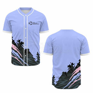 Uniforme de béisbol de Game Day con numeración de sarga de aparejos y esquema de color personalizado Uniforme de béisbol de malla transpirable - Product Image 4