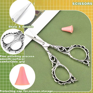 กรรไกรเย็บปักถักร้อยคุณภาพสูงสำหรับช่างตัดเสื้อกรรไกรสำหรับงานปักงานเย็บปักถักร้อยกรรไกรสำหรับทำงานศิลปะงานตัดเย็บที่มีด้ามจับแฟนซี - Product Image 3