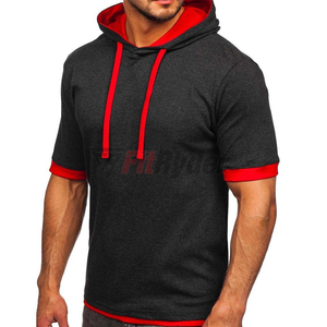 Nouvelle vente en gros vente chaude prix raisonnable séchage rapide sport tricoté hommes t-shirts à capuche meilleure qualité - Product Image 5