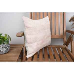 Almohada de lana de retazos Ikat Beige, 18x18 pulgadas, Cuadrado tejido con estampado Vintage de lujo para otoño, Halloween, sofá de plumas Rústicas - Product Image 2