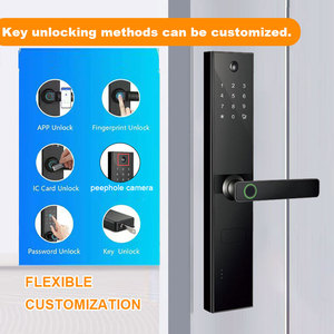 जस्ता मिश्र धातु 3 डी फेशियल रिकग्निशन फिंगरप्रिंट अनलॉकिंग ट्यूया वाइफी पेहोल कैमरा सी-ग्रेड चिप डिजिटल स्मार्ट लॉक - Product Image 2