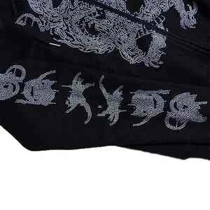 Sudadera con Capucha Personalizada de Alta Calidad, Estilo Vintage, Talla Grande para Hombre, de Lujo, Gruesa, Estilo Urbano, con Pedrería - Product Image 3