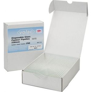 Disposable Glass Pasteur Pipettes 230mm Box of 250 - Product Image 1