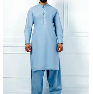 Trajes Kurta para Hombre, Shalwar Kameez Formal de Viscosa, Corte Regular, Largo hasta la Rodilla, Protección Solar, Ropa de Fiesta, Trajes Pakistaníes para Eid - Product Image 6