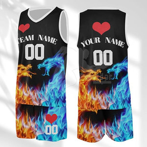 Ropa deportiva para exteriores, conjuntos transpirables de talla grande, Material de poliéster 100%, uniforme de baloncesto personalizado de alta calidad, logotipo personalizado - Product Image 3