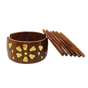 ที่รองแก้วไม้วอลนัทแผ่นรองแก้วไม้ที่รองแก้วไม้ที่ยังไม่เสร็จงานหัตถกรรมบนสวรรค์เป็นมิตรต่อสิ่งแวดล้อม - Product Image 6