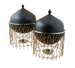 Casserole de buffet alimentaire au design élégant, chauffe-plats décoratif en métal, fondue personnalisée, finition arabe, fondue du Ramadan - Product Image 2