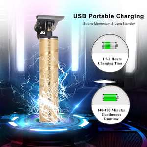 Set de Recortadora de Pelo Eléctrica Inalámbrica USB, Kit de Peluquería Fácil de Usar en Casa con Fuente de Alimentación por Batería para Cortar el Pelo Facial - Product Image 4