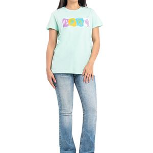 Camisetas de poliéster/algodón transpirables y de secado rápido con estampado OEM personalizado del mejor estilo para mujer para camisetas al por mayor de verano - Product Image 1