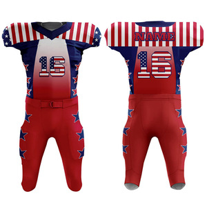 Uniforme de football américain respirant de haute qualité avec logo personnalisé 100% polyester Uniformes de football américain personnalisés - Product Image 6
