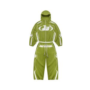 OEM Factory Custom Waterproof Hooded Streetwear Solid Polyester Lightweight Sweatsuit Jogging Zip UpHoodie Windbreaker Tracksuit - Product Image 2