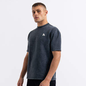 Camisetas de Alta Calidad con Logotipo Personalizado, Lavado Ácido, 100% Algodón/Poliéster, Transpirables, Manga Corta, Corte Regular, para Hombre - Product Image 1