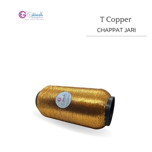 180D T Cuivre Chappat Jari Métallique Flora Jari Fil à Broder Haute Ténacité Lurex Polyester pour Tricoter et Tisser à la Main - Product Image 3