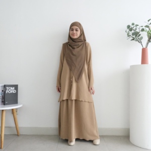 ชุดเสื้อสเวตเตอร์ถักทรงปีกค้างคาวสำหรับผู้หญิง - Product Image 4