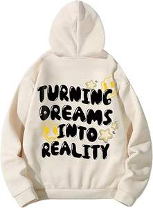 เสื้อฮู้ดดี้คุณภาพสูง ทนทาน ใช้ได้ทั้งชายและหญิง ทรงหลวม ลายหนาม - Product Image 4