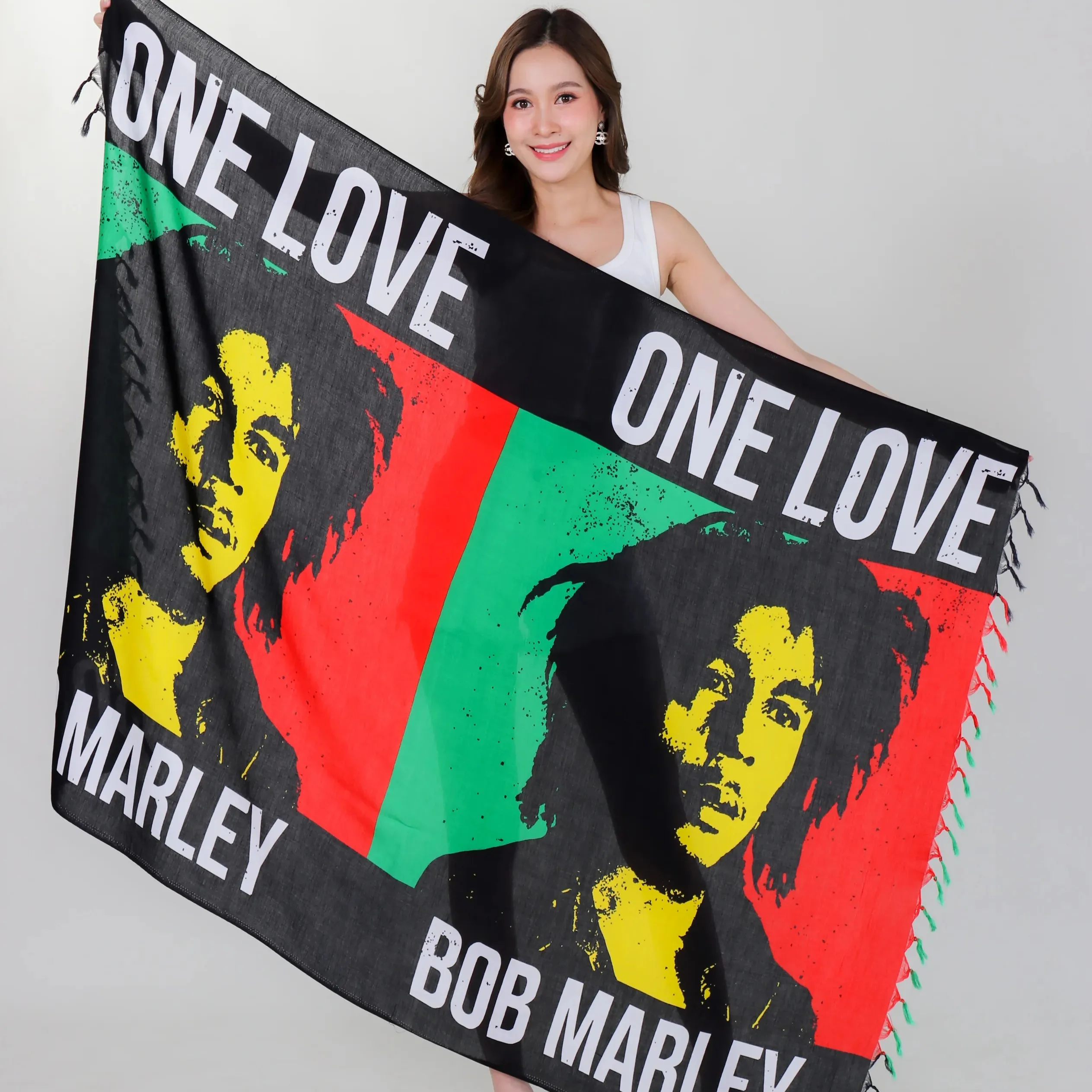 Bob Marley Front gesicht Wandbehang Sarong Beach Wrap Pareo