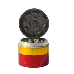 Superbros เครื่องบดสมุนไพร Rasta 4ชิ้นเครื่องบดเครื่องเทศยาสูบกล่องบรรจุและออกแบบบริการขายส่ง - Product Image 1