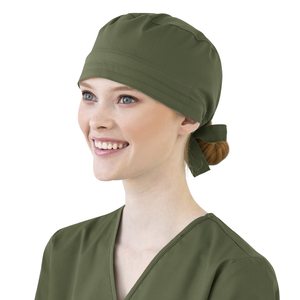 Bouffant Hat Adjustment <b>Head</b> <b>Cover</b> Breathable Spandex/Polyester Hospital Scrub Cap Multi-Colors Back Ties Non-Woven Women's - Product Image 4