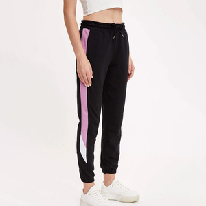 Ensemble deux pièces pour femmes, couleur unie, manches longues, fermeture éclair, col montant, survêtements de sport décontractés - Product Image 5