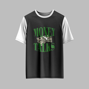 T-shirt graphique de luxe pour homme, manches courtes, streetwear décontracté, tissu en coton doux, logo personnalisé, fournisseur en gros OEM - Product Image 6