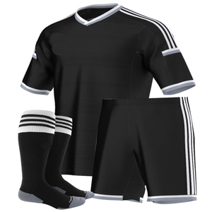 Conjunto de uniforme de fútbol personalizable al por mayor impresión por transferencia térmica 100% poliéster secado rápido unisex adulto incluye camisas y pantalones cortos - Product Image 2