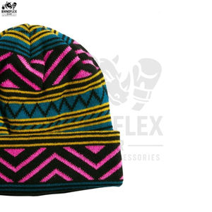 Confortable Hommes Beanie Caps Couleur Jacquard Conception Logo Personnalisé Fait Chapeaux D'hiver 100% coton Adultes Unisexe Beanie Cap - Product Image 6