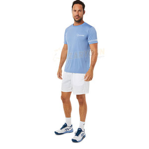 Men's Solid Print <b>Pattern</b> Canvas <b>Tights</b> Quick-Drying Sports Fitness O-Neck Training Short Sleeve T-Shirt New Washed Knitted - Product Image 6