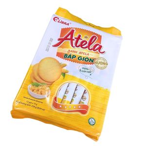 HALAL ISO ATELA Corn Crispy Crackers 228G Goût Salé Sucré Sachet Boîte Emballage Produit FMCG Vietnam Bon Prix - Product Image 6