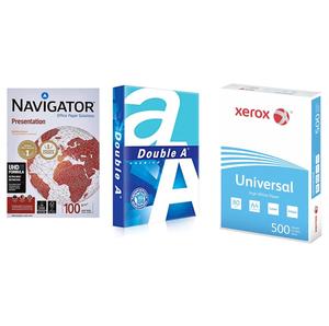 <b>A4</b> <b>Paper</b> Double a 80 GSM 500 Sheet Per <b>Ream</b> 5 <b>Reams</b> Per Box White Color 100% Brightness - Product Image 1