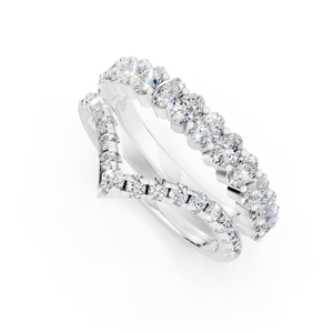 Wholesale OEM Lab-Grown Luxury White <b>Gold</b> <b>Ring</b> with Oval-Cut Diamond Elegant Jewelry for Special Occasions 10k 14k 18k - Product Image 3