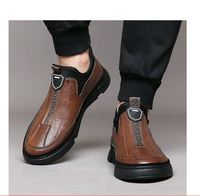 Chaussures en Cuir Décontractées pour Hommes à Semelle Souple