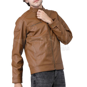 Vente en gros, Service OEM, veste en cuir pour homme, nouveauté, veste en cuir, marque privée, veste en cuir - Product Image 3