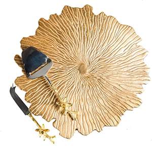 อุปกรณ์ตกแต่งโต๊ะอาหารค่ำสไตล์โมเดิร์นอลูมิเนียมชาร์จแผ่นทองแดงโบราณจบแผ่นชาร์จในราคาที่ดีที่สุด - Product Image 6